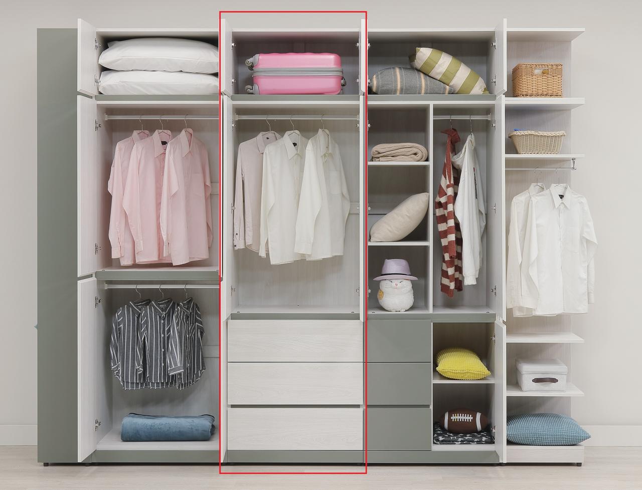 凱倫2.5尺三大抽高衣櫥